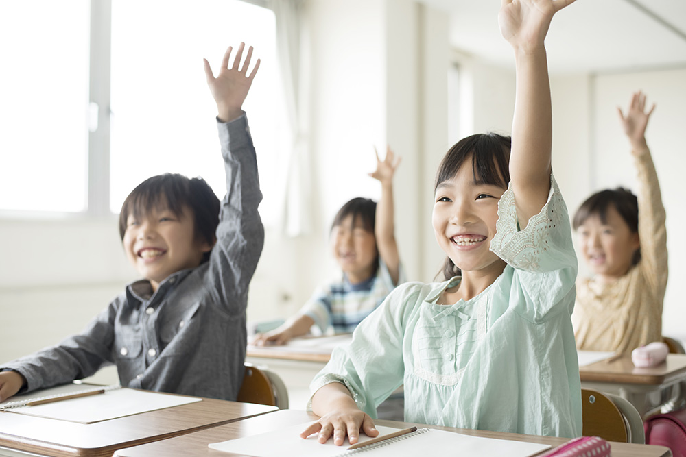 楽しく学ぶ生徒たち
